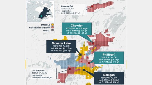 Iamgold consolidates Quebec gold district with Northern Superior acquisition