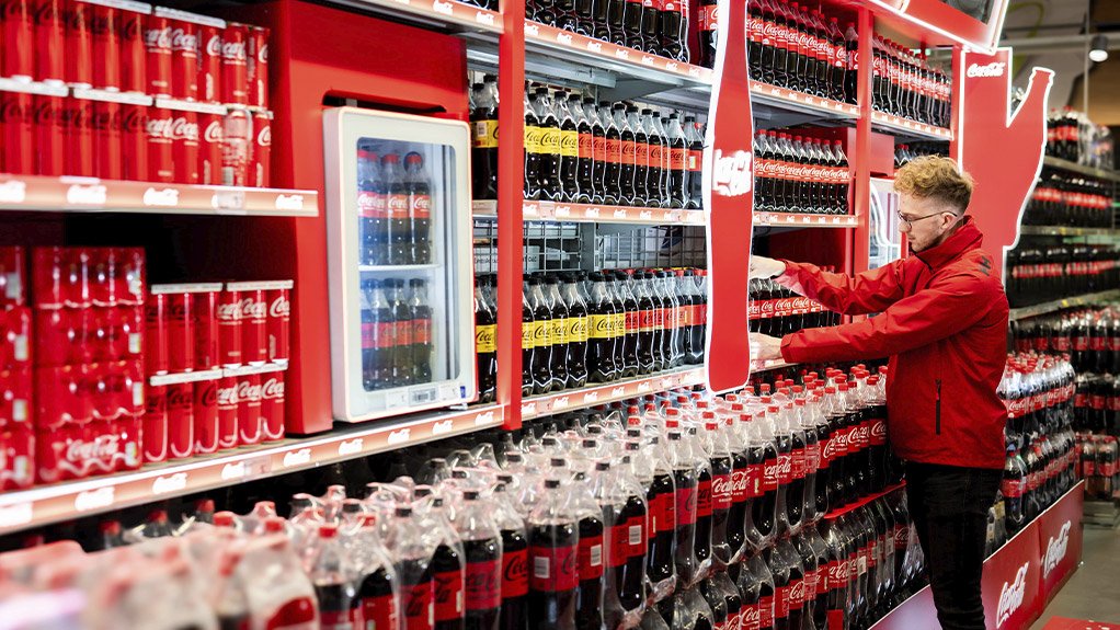 Coca-Cola product retail display
