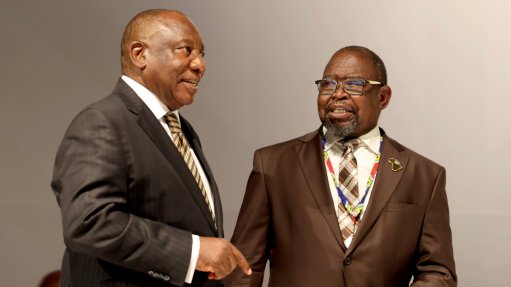 Cyril Ramaphosa and Enoch Godongwana