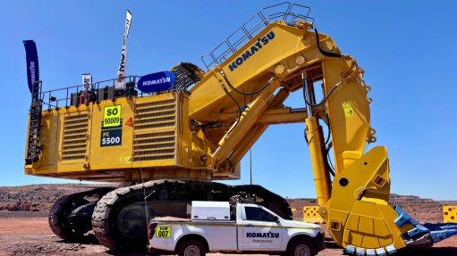 The above image depicts one of Komatsu's PC5500 