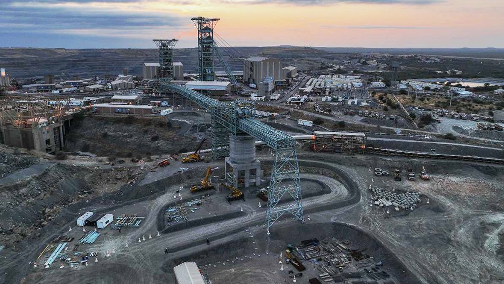 Venetia mine’s surface infrastructure.