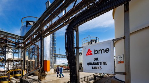Oil tanks at BME's premises