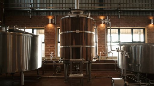 A photo of the brewing vats at the Hazeldean Brewing Company Taphouse