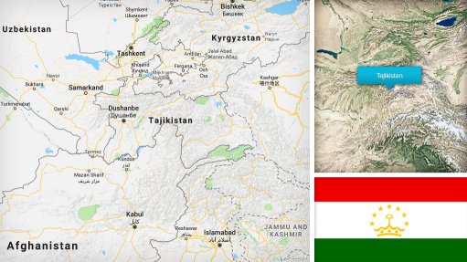 Location map of Tajikistan