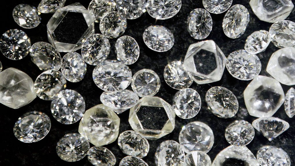 Rough and polished diamonds