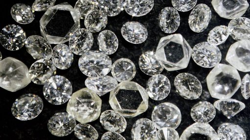Rough and polished diamonds