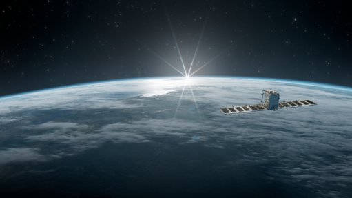 a satellite over the earth