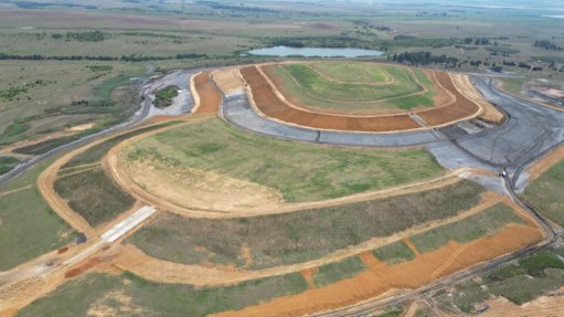 a large tailings cover constructed using Geomorphic design