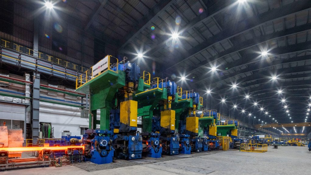 The above image depicts the Rebar Mill built by SMS gorup