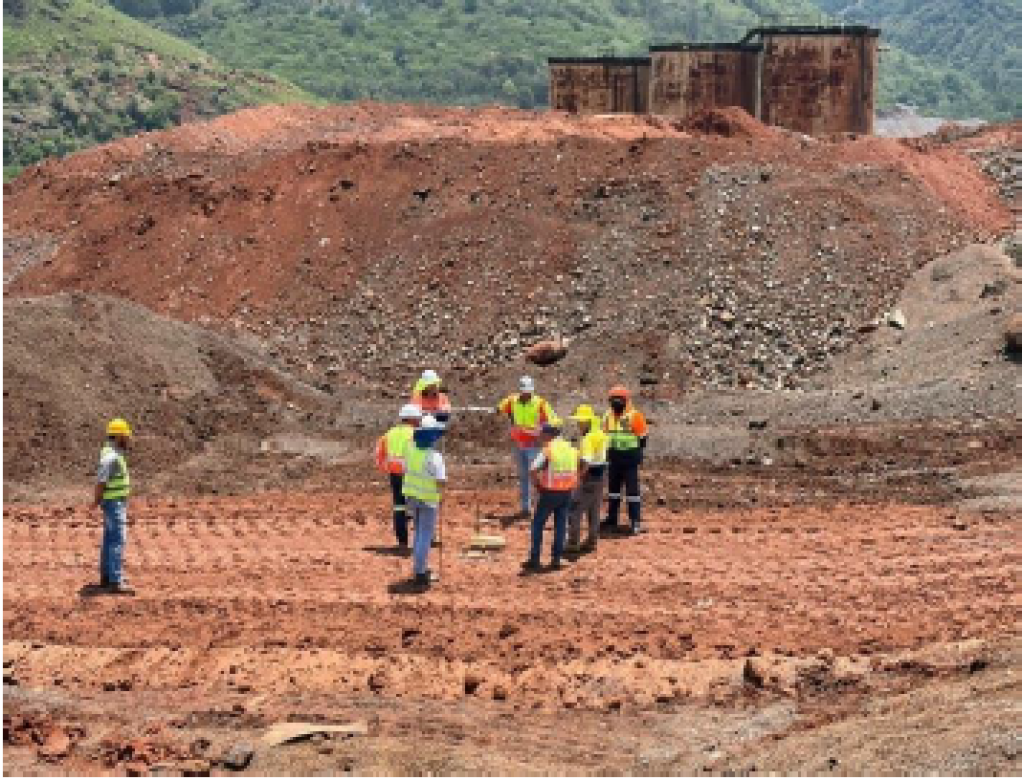  	Project team taking soil compaction tests.