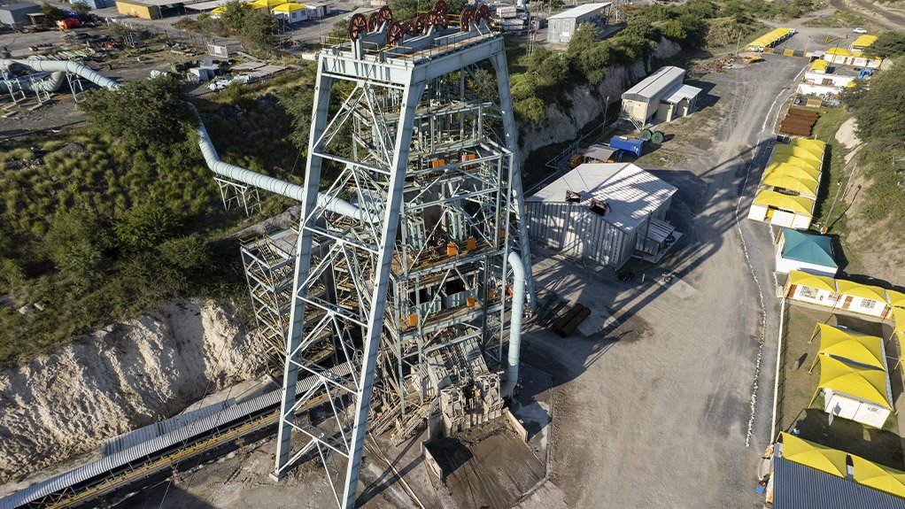 The sinking headgear at Palabora Mining Company incorporates specially designed ventilation pipe support trestles, ensuring safe passage for elephants through the area while protecting both wildlife and workers