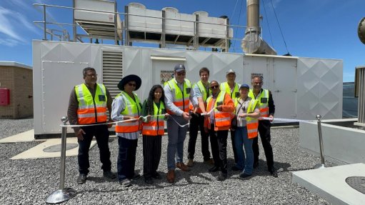 Cutting the ribbon on the gas-to-energy plant