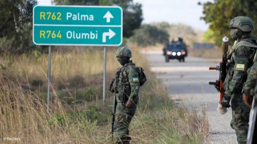 Army personnel near Palma Mozambique
