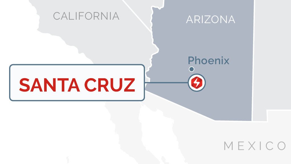 Location map of the Santa Cruz project