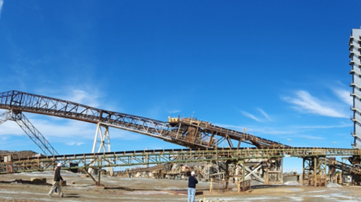 Conveyor at the Endeavor mine