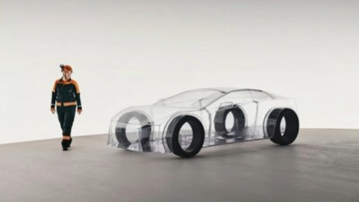 An engineer and the rendering of a vehicle
