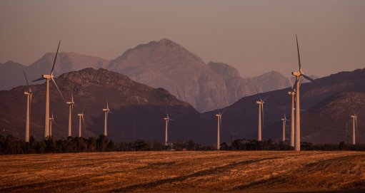 An image of wind power in the Western Cape