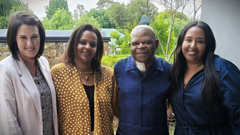 Presenters are (from left) Laura Nicholson, Marit Kitaw, Frans Baleni and Zeinab El-Sayed