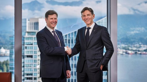 Anglo American CEO Duncan Wanblad and Teck CEO Jonathan Price. The companies will combine through a merger of equals to form a global critical minerals champion.