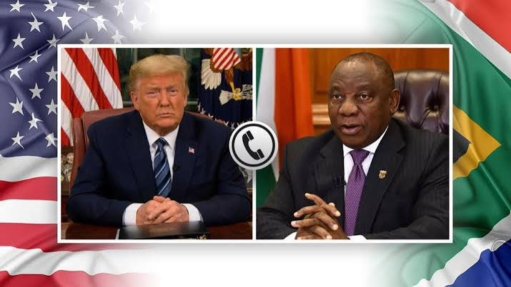 US President Donald Trump and South African President Cyril Ramaphosa