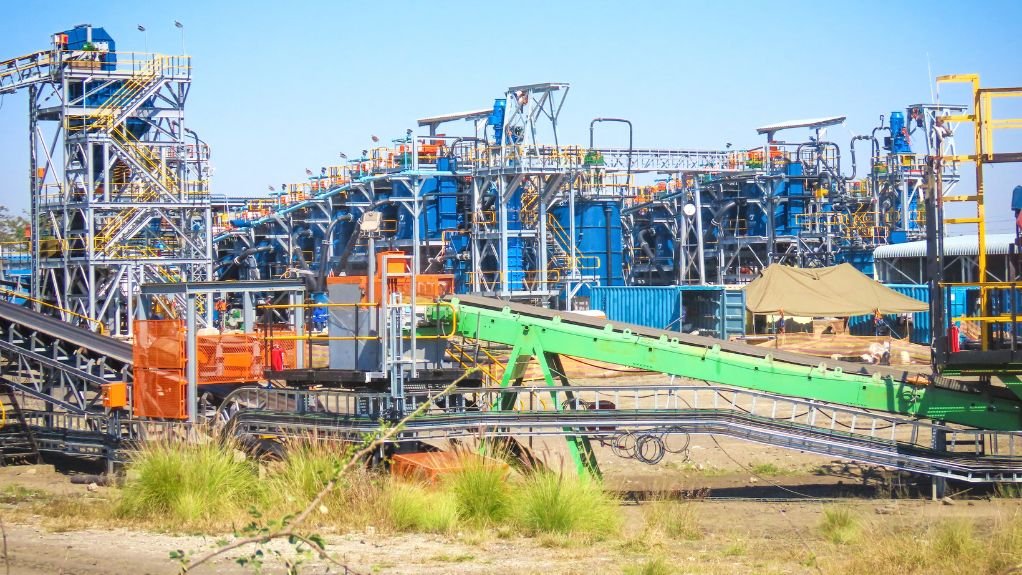 construction on the mine site