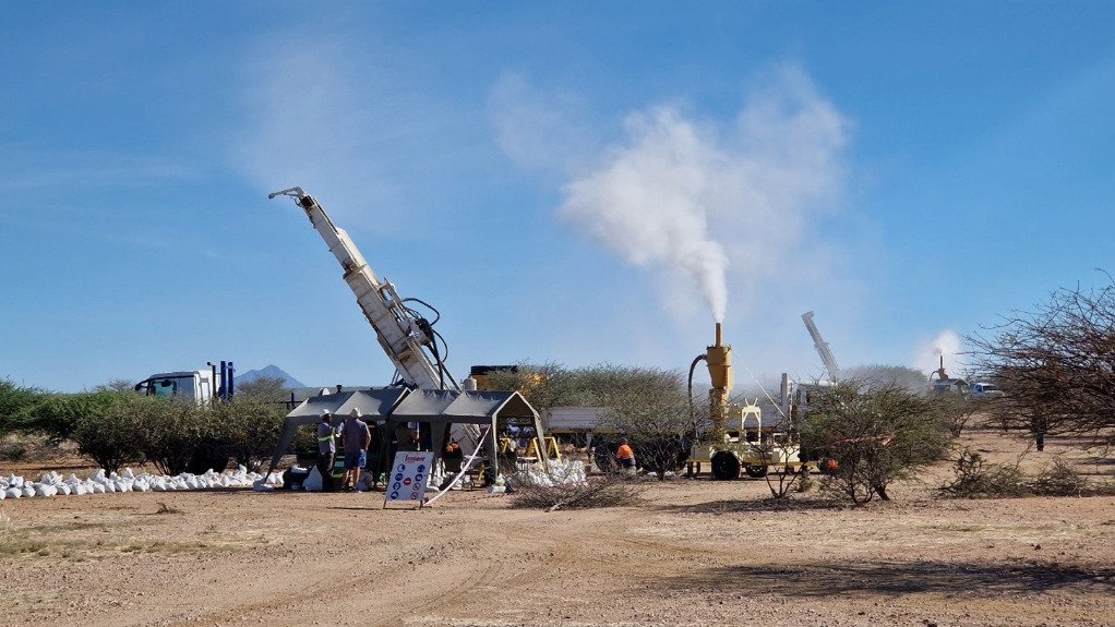 Exploration drilling at the Kokoseb project in Namibia