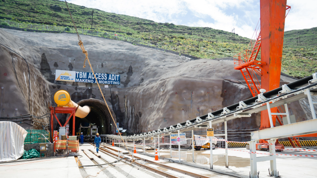 An image of the Katse TBM access adit