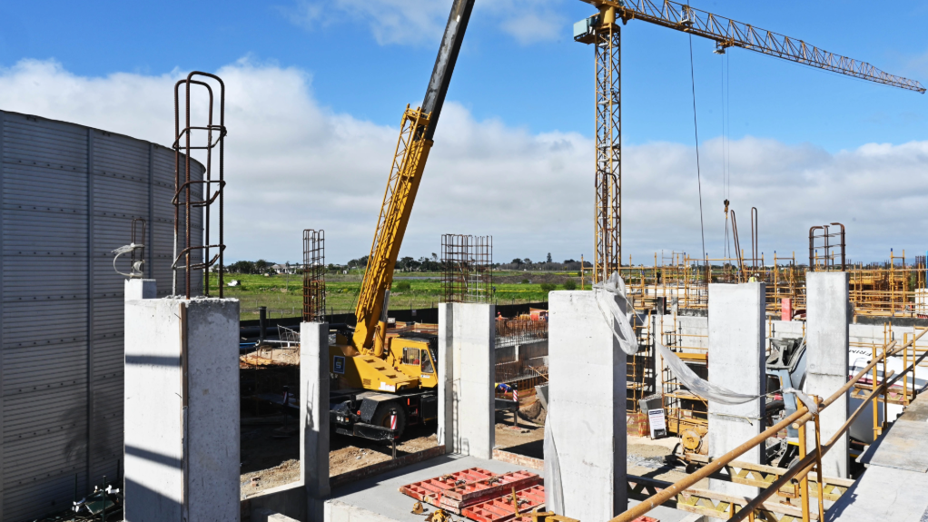 An image of the Philippi Wellfield construction site