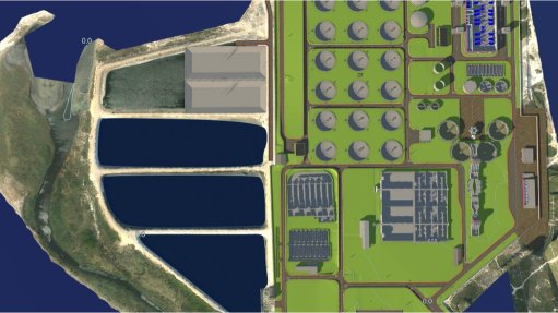 A rendering of the upgraded treatment works