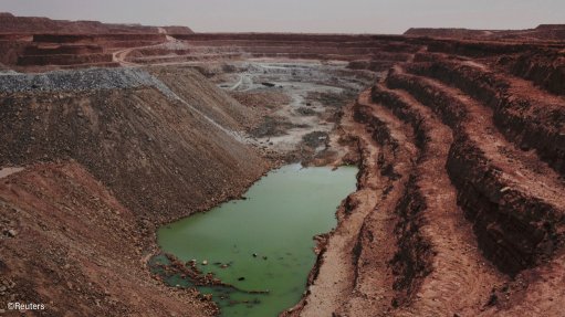 Tamgak open air uranium mine is seen at Areva's Somair uranium mining facility in Arlit, Niger
