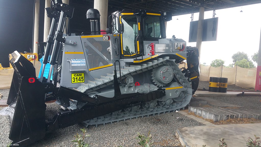 Andru Mining's new centenary-grey Caterpillar D8 dozer