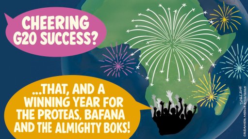 CONFIDENCE BOOST: The success of the G20 against the backdrop of well-founded scepticism about whether a decaying Johannesburg could pull off its host-city status was not only a relief but also a confidence booster. Put together with the impressive performances of our national cricket, football and rugby teams, 2025 is ending with something of a bang rather than the whimpers that have characterised far too many recent years.