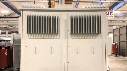 ROBUST HOUSING A Trafo Power Solutions dry-type transformer housed within a robust enclosure designed to ensure reliable performance in demanding mining environments