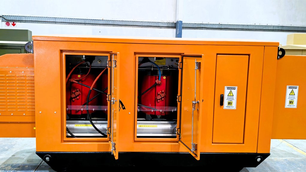 BUILT RUGGED The Trafo Power Solutions mini substation, designed for mining applications, showcases its durable construction and reliable performance in demanding conditions 