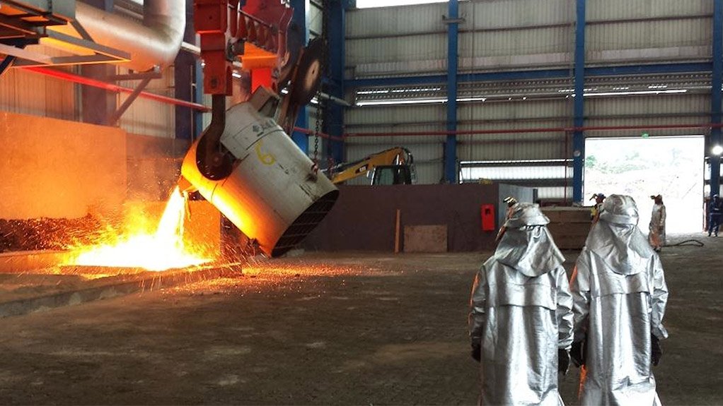 The Moanda metallurgical complex in Gabon