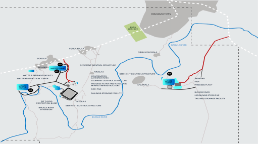 Location map of the Bougouni project