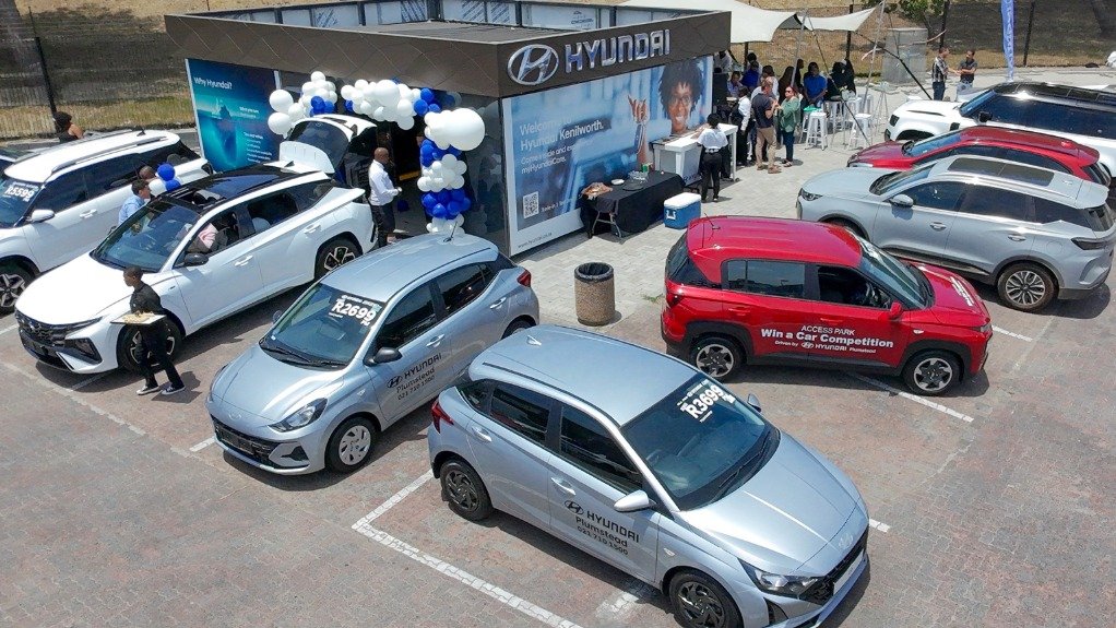 The sales pod at Access Park Mall