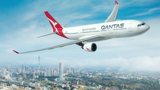 A Qantas aeroplane