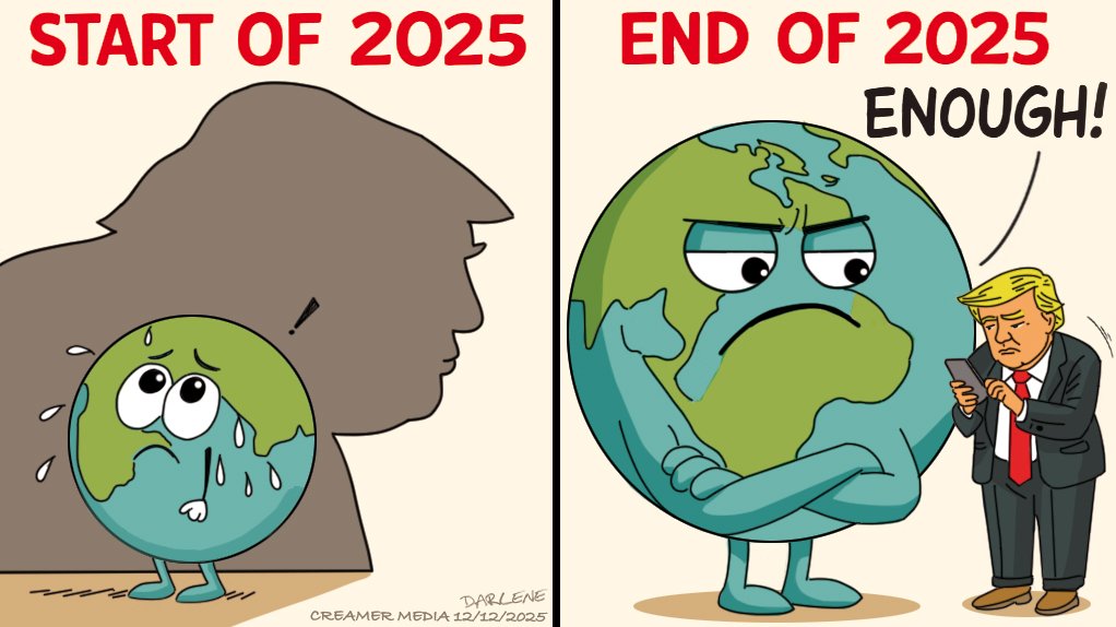 

GETTING OLD: The shadow created by the ‘flood the zone’ strategy implemented when President Donald Trump took office in late January extended across the world and was highly unsettling, especially on the trade front. However, as 2025 comes to an end﻿, there are signs that the world is tiring of the hyperbole, distraction and tantrums. Perhaps the pushback in relation to Trump’s unilateral and unbalanced ‘peace plan’ for Ukraine and Russia will be the start of a more assertive diplomatic response in 2026.
