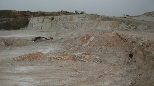 The above image depicts a mine site