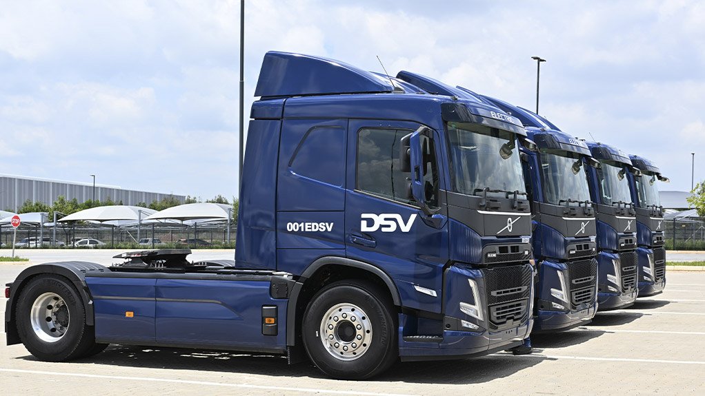 DSV celebrates the addition of six electric trucks to its road fleet in South Africa  
