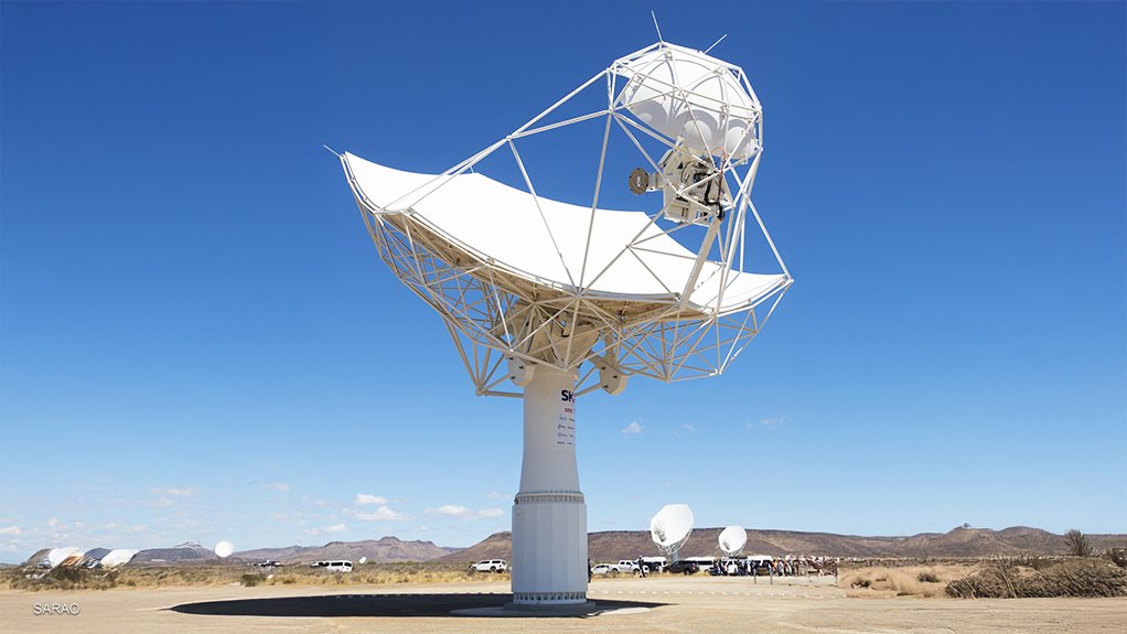 An SKA-Mid dish at the SKA site in the Karoo