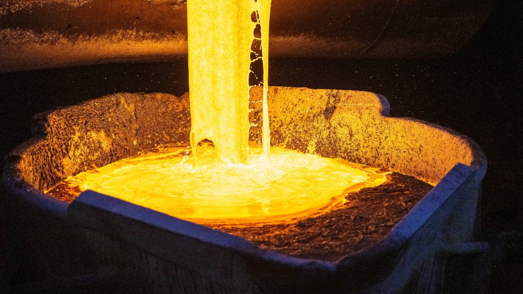 An image of platinum in a smelter
