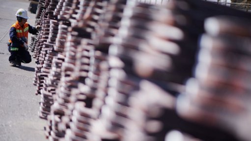 Copper produced in Chile