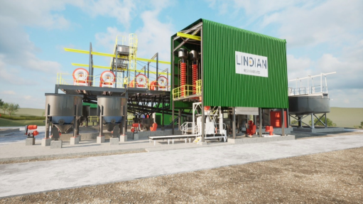 Elevated view of thickener operation