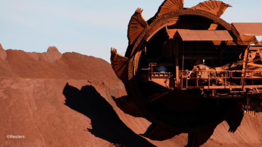 Image of iron-ore bucket reclaimer
