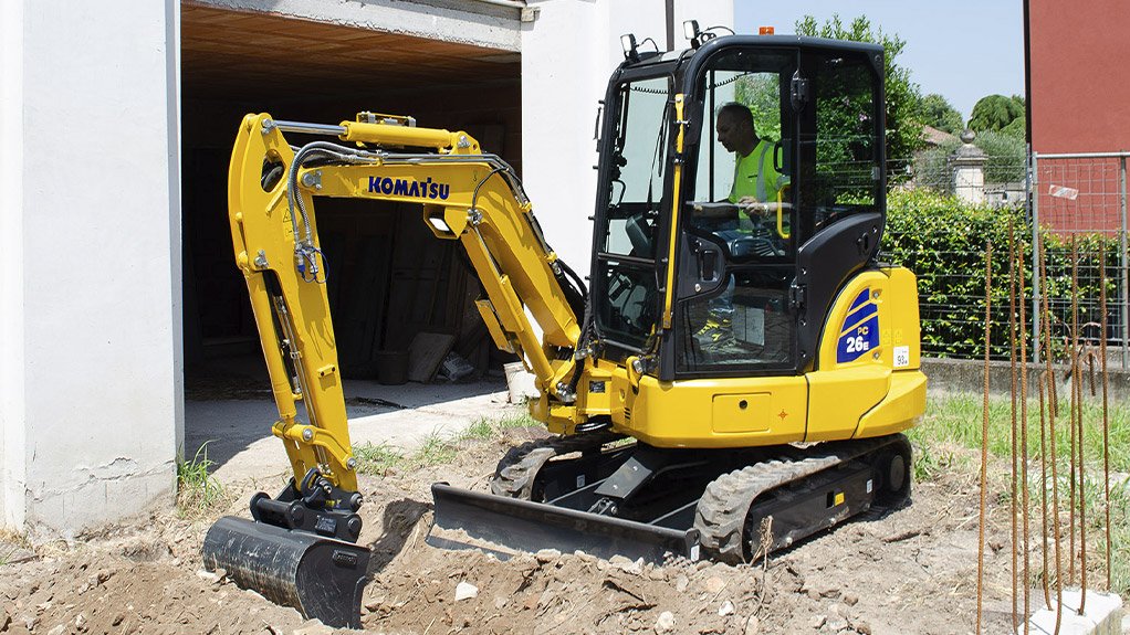 Komatsu extends electric mini excavator range with PC26E-6