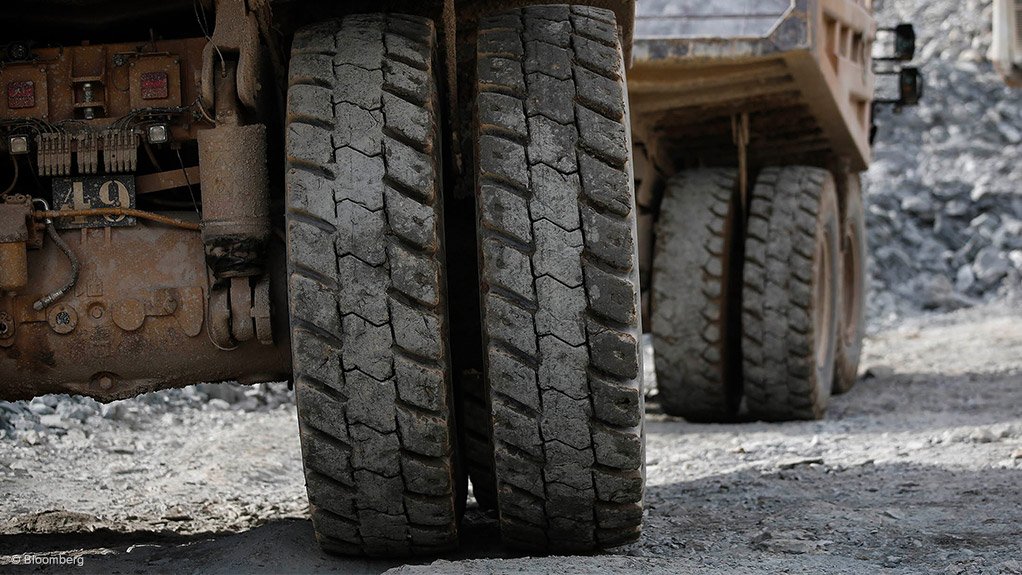A haul truck at a Congo copper mine