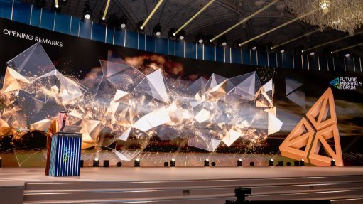 Saudi Arabia Industry and Mineral Resources Minister Bandar bin Ibrahim Alkhorayef adressing delegates at the Future Minerals Forum