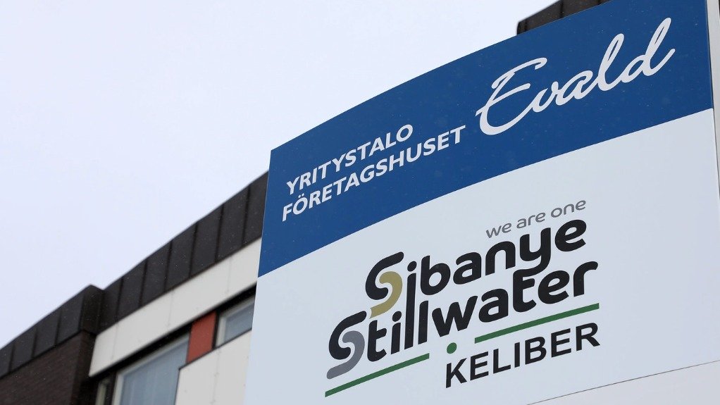 A sign at the Keliber project